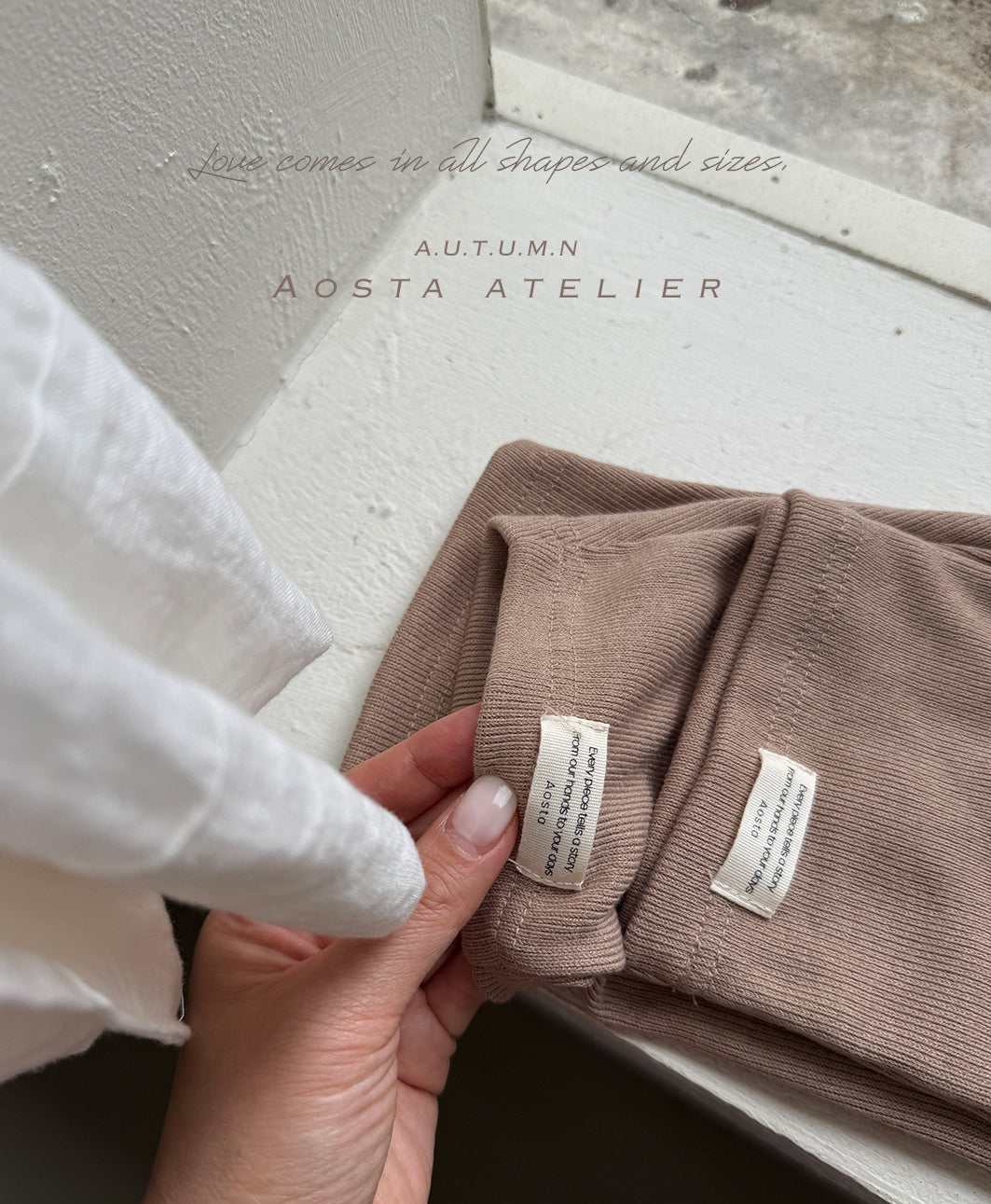 ［Aosta］Mellow rib pants