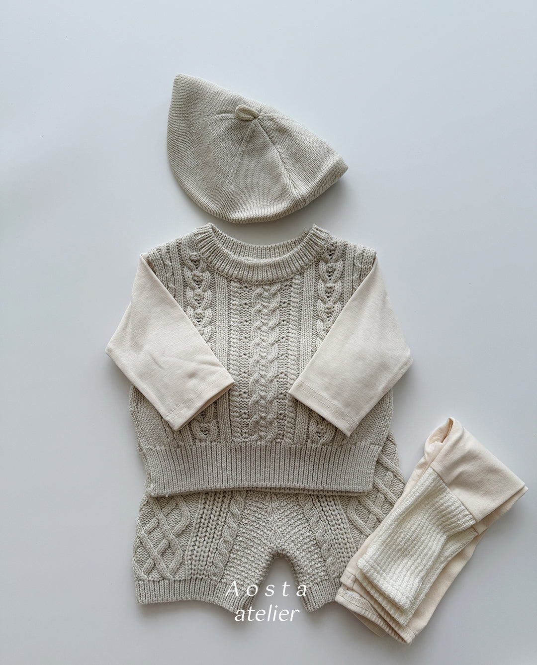［Aosta］Knit pants