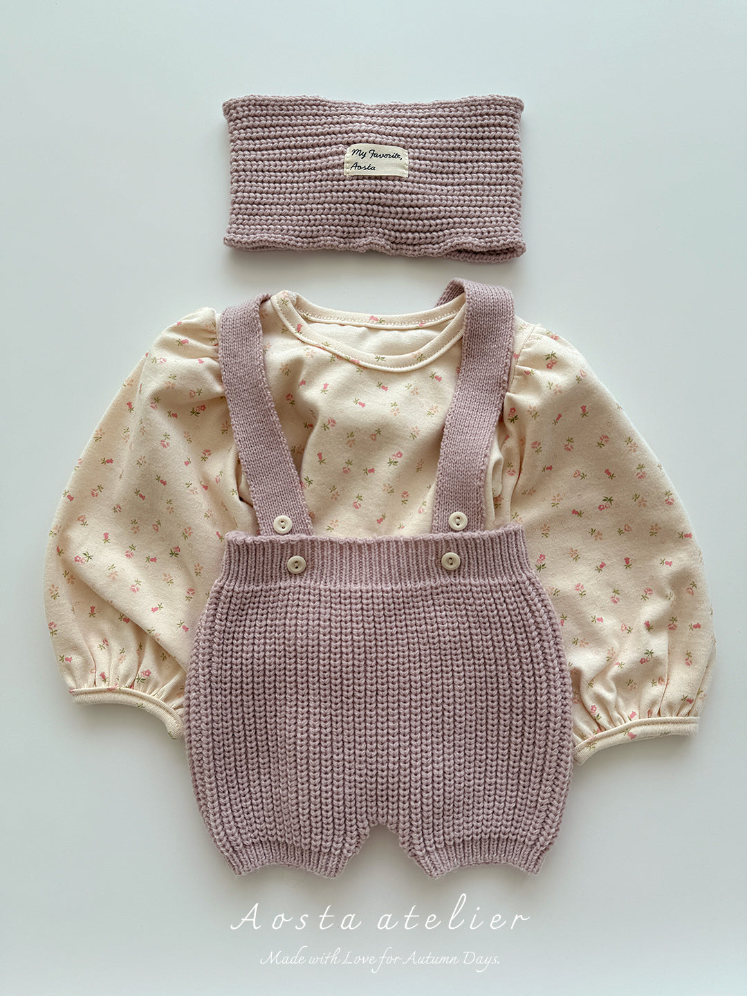 ［Aosta］Knit overalls
