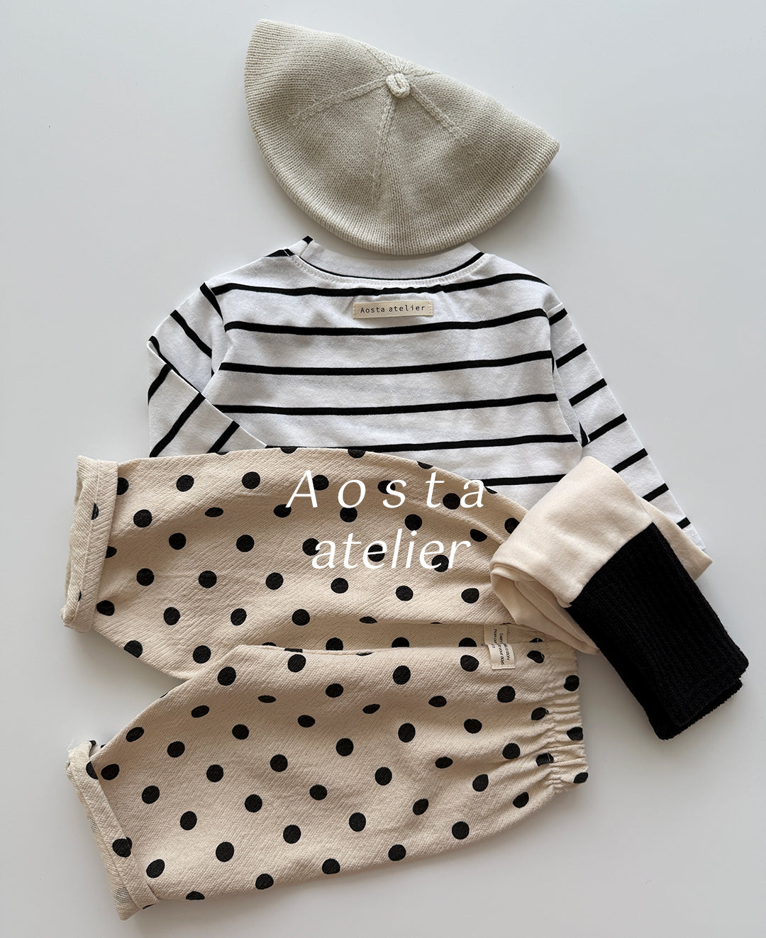 ［Aosta］Signature stripe T
