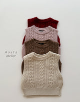 ［Aosta］Knit vest