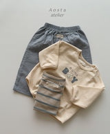 ［Aosta］Signature stripe T