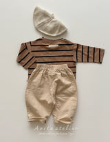 ［Aosta］Signature stripe T