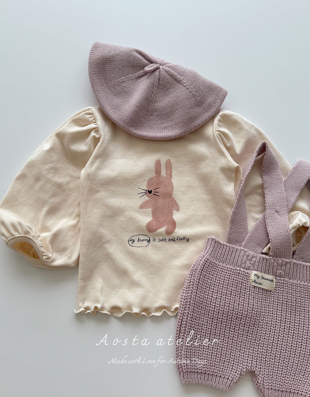 ［Aosta］Knit overalls