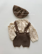 ［Aosta］Knit overalls