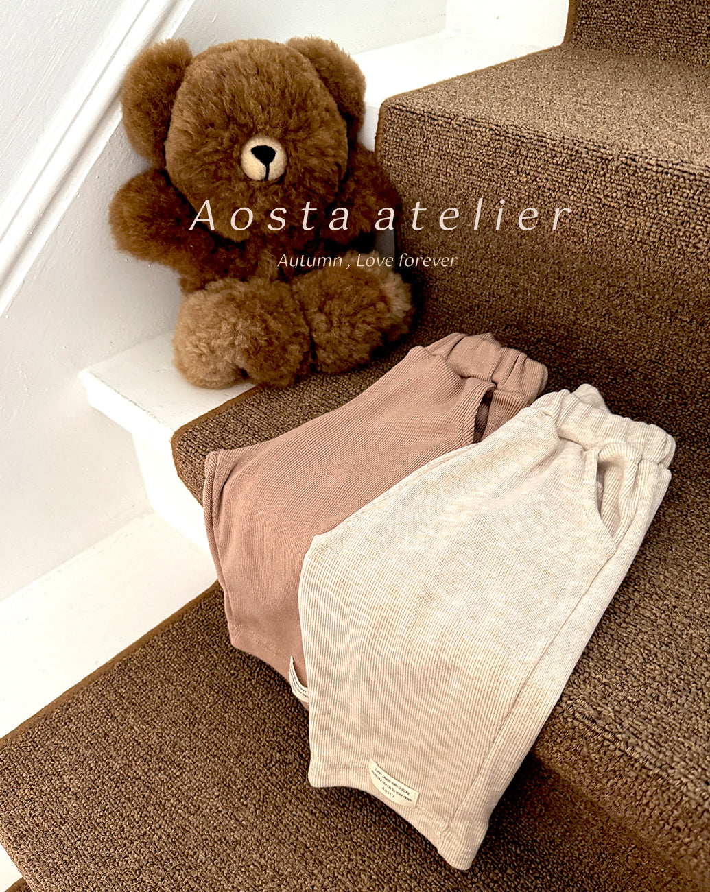 ［Aosta］Mellow rib pants