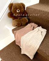 ［Aosta］Mellow rib pants