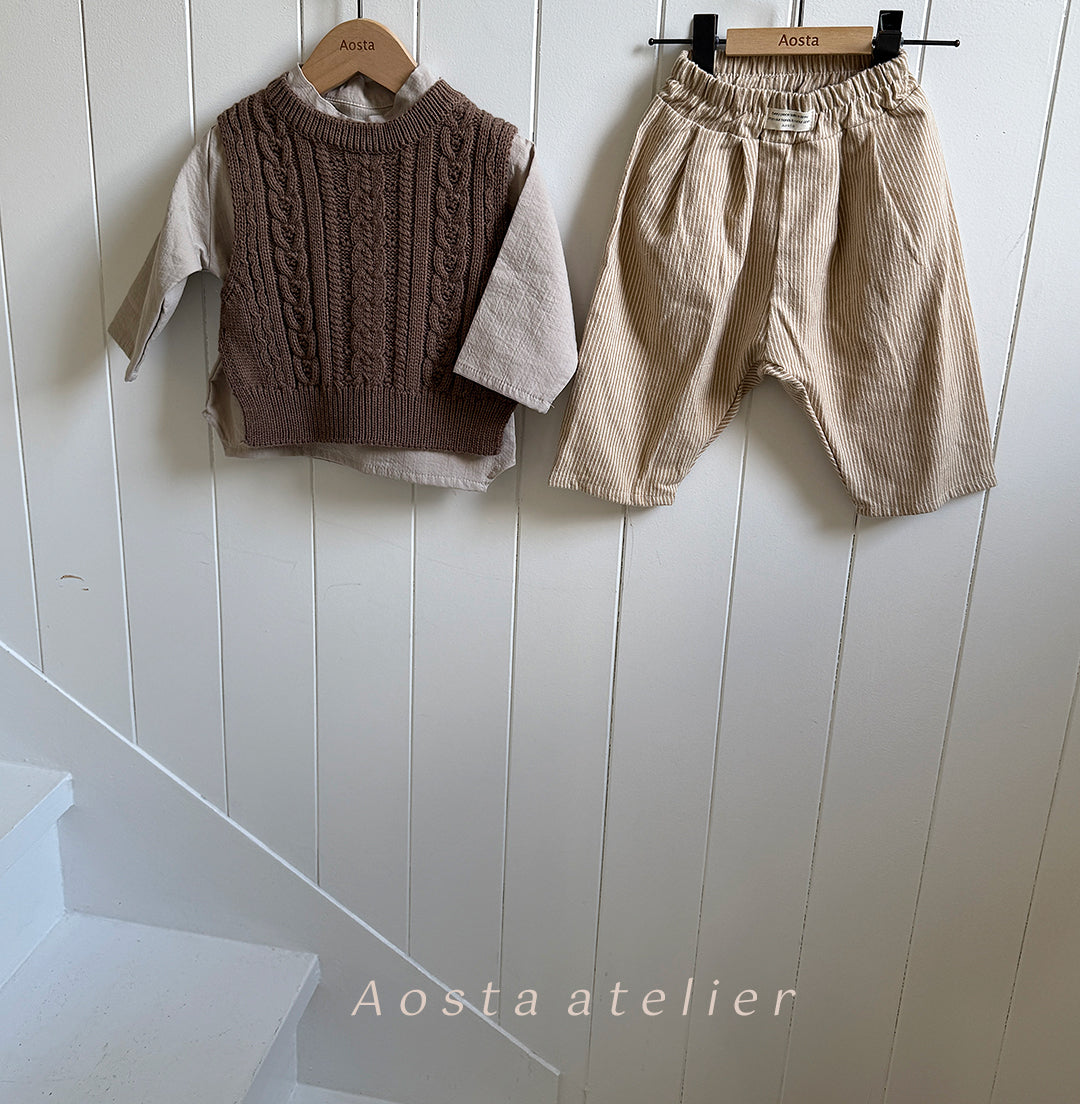 ［Aosta］Knit vest