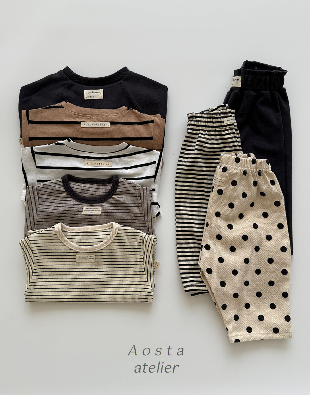 ［Aosta］Signature stripe T
