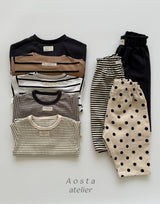 ［Aosta］Signature stripe T