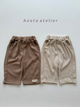［Aosta］Mellow rib pants