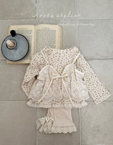 ［Aosta］Lace ribbon bustier