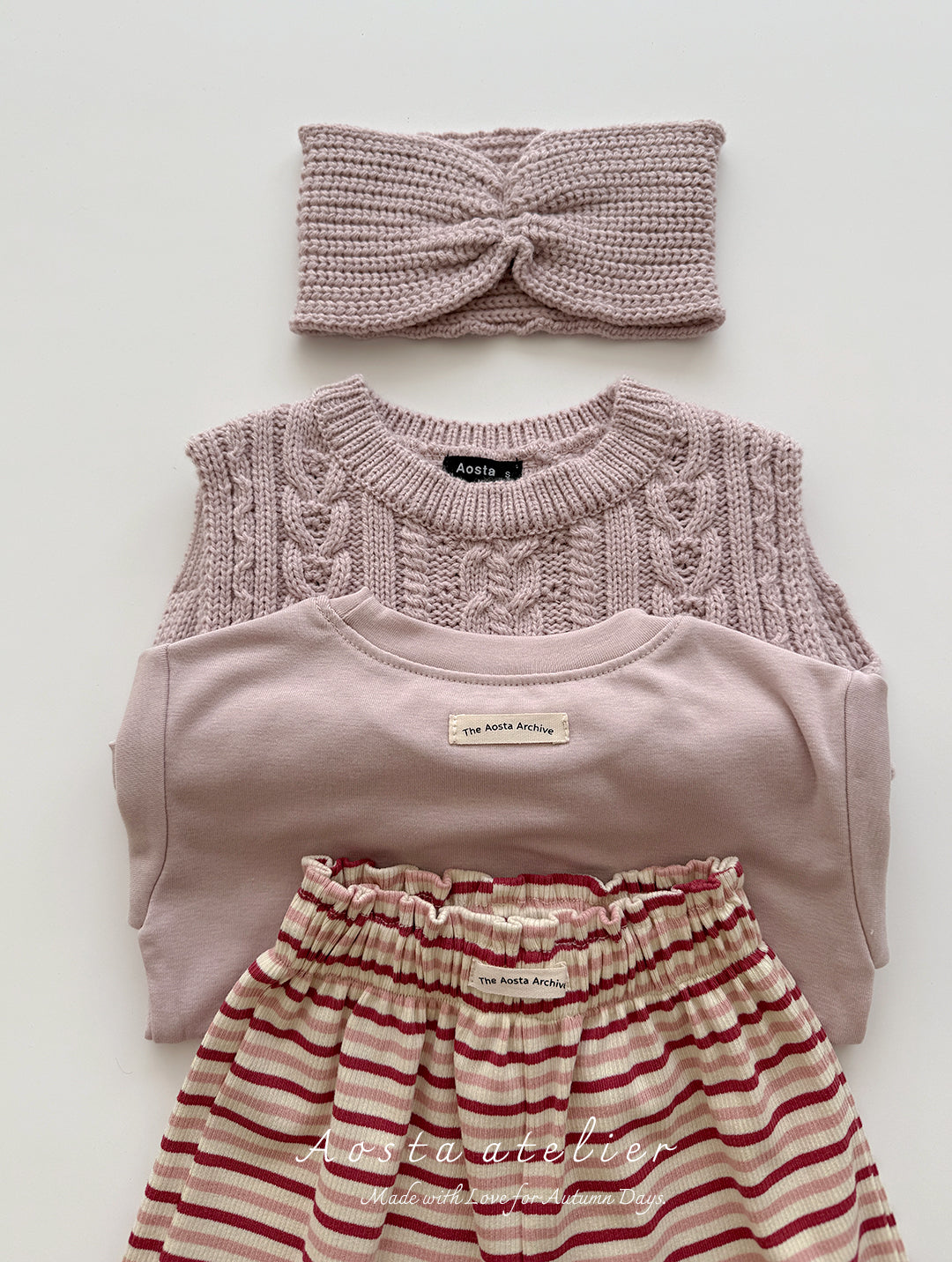 ［Aosta］Knit vest