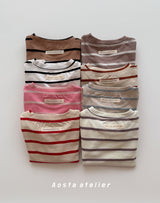 ［Aosta］Signature stripe T