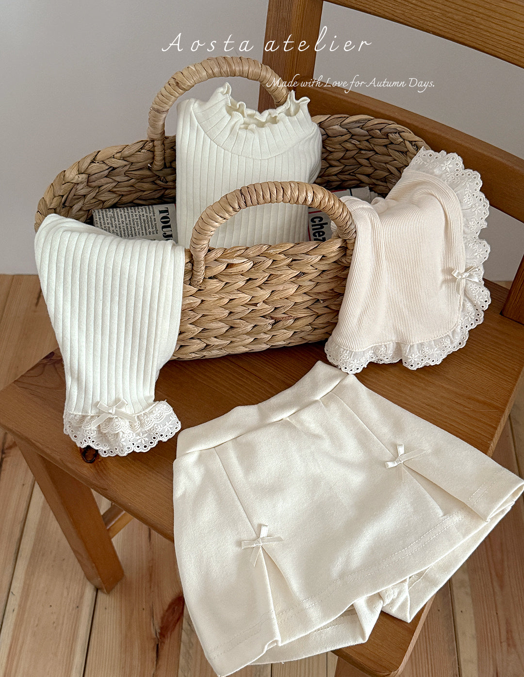 ［Aosta］Jelly skirt pants