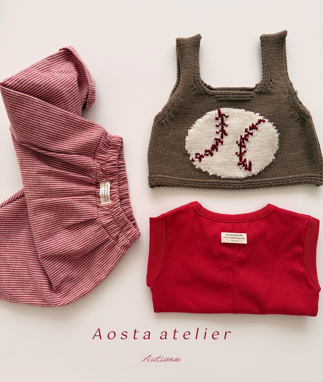 ［Aosta］Knit O vest