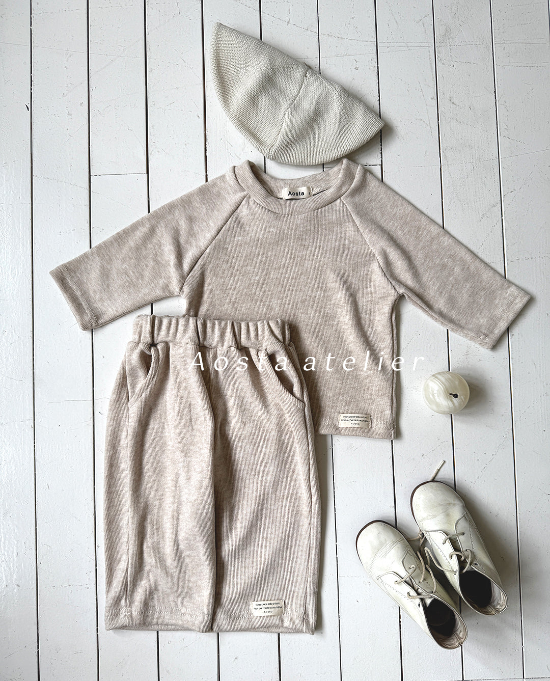 ［Aosta］Mellow rib pants