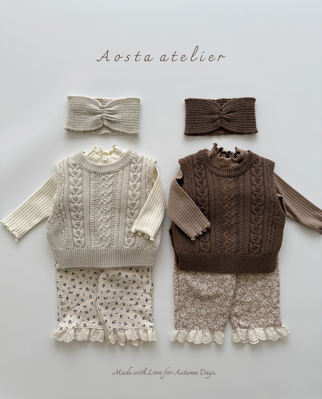 ［Aosta］Knit vest