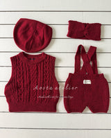 ［Aosta］Knit overalls