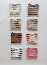 ［Aosta］Signature stripe T