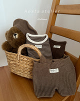 ［Aosta］Knit overalls