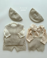 ［Aosta］Knit overalls