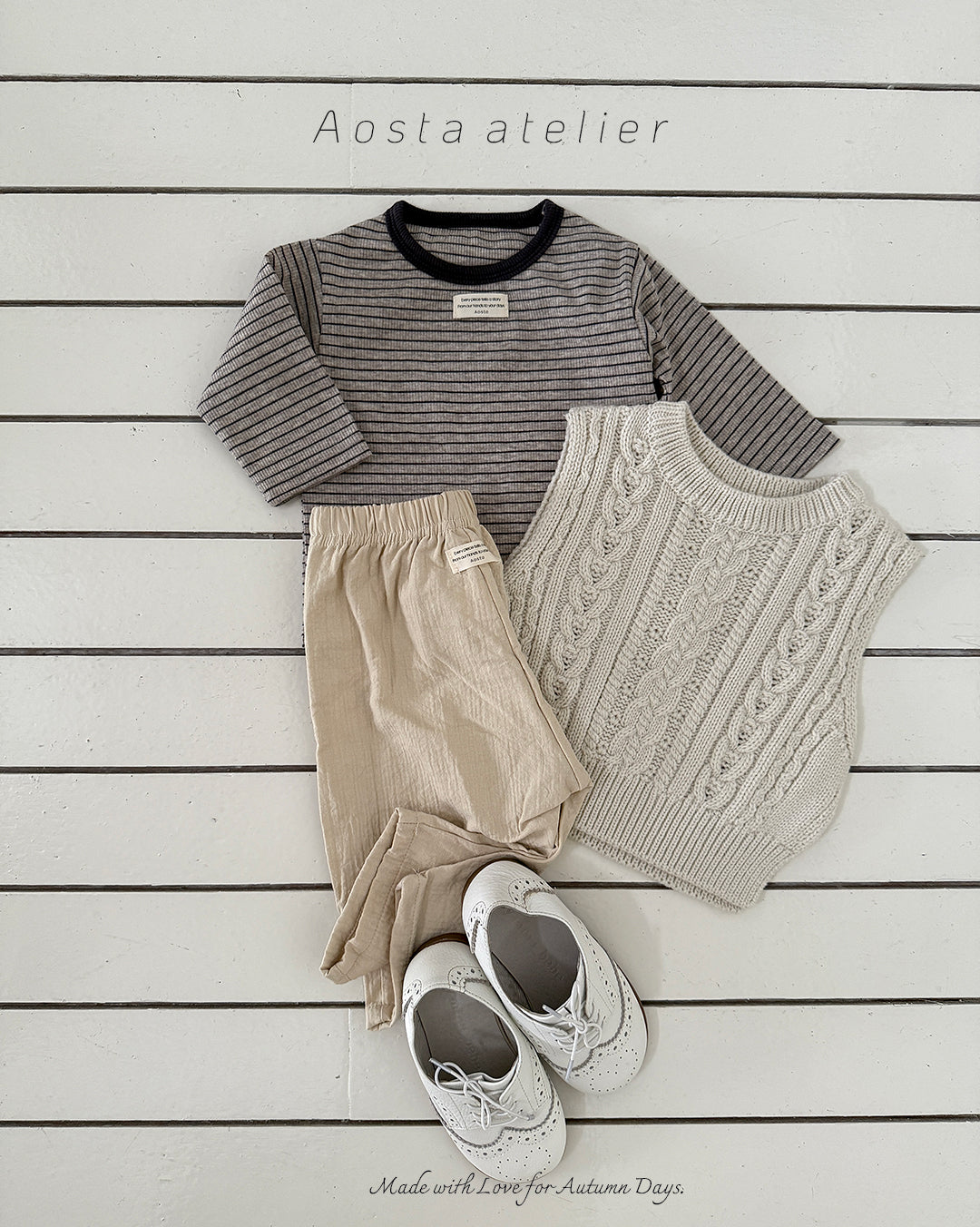 ［Aosta］Knit vest