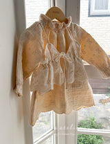 ［Aosta］Lace ribbon bustier