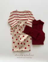 ［Aosta］Signature stripe T