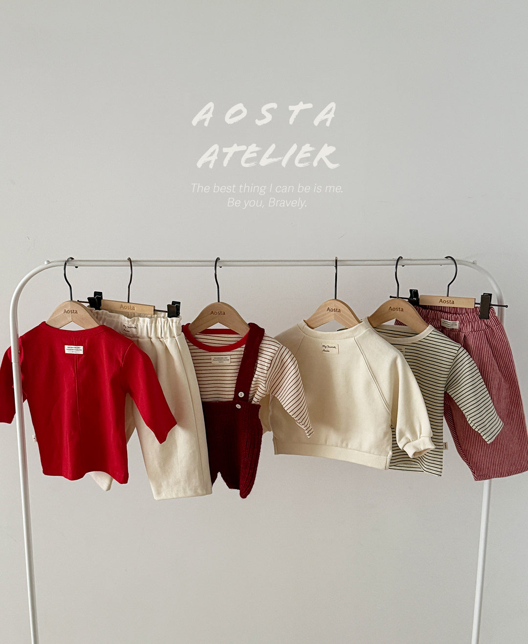 ［Aosta］Knit overalls