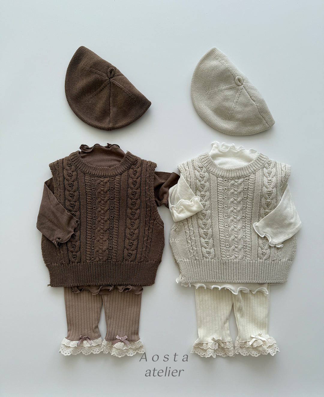 ［Aosta］Knit vest