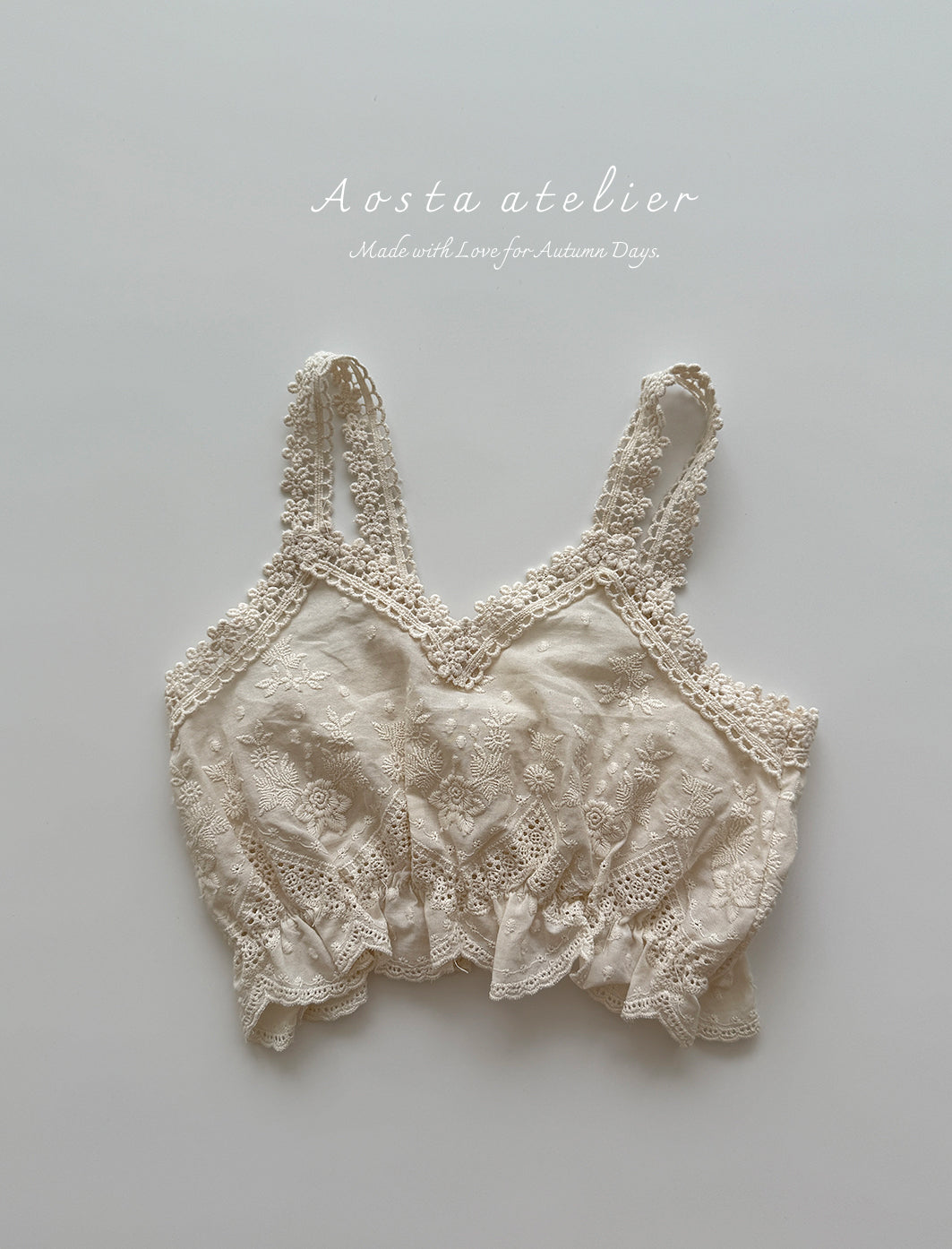［Aosta］Lace bustier