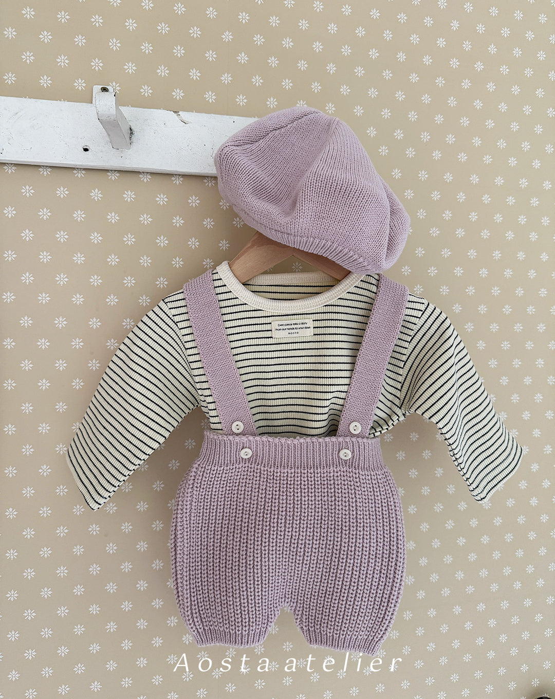 ［Aosta］Knit overalls