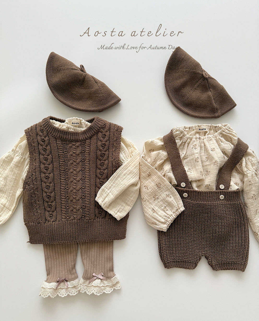 ［Aosta］Knit vest