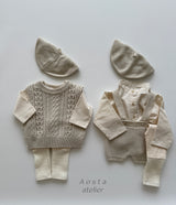 ［Aosta］Knit overalls