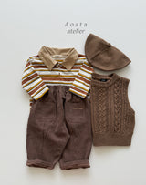 ［Aosta］Knit vest