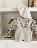 ［Aosta］Knit overalls
