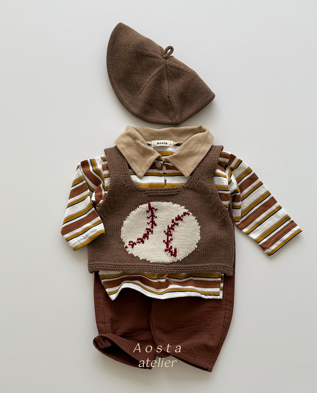 ［Aosta］Knit O vest