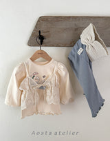 ［Aosta］Lace ribbon bustier