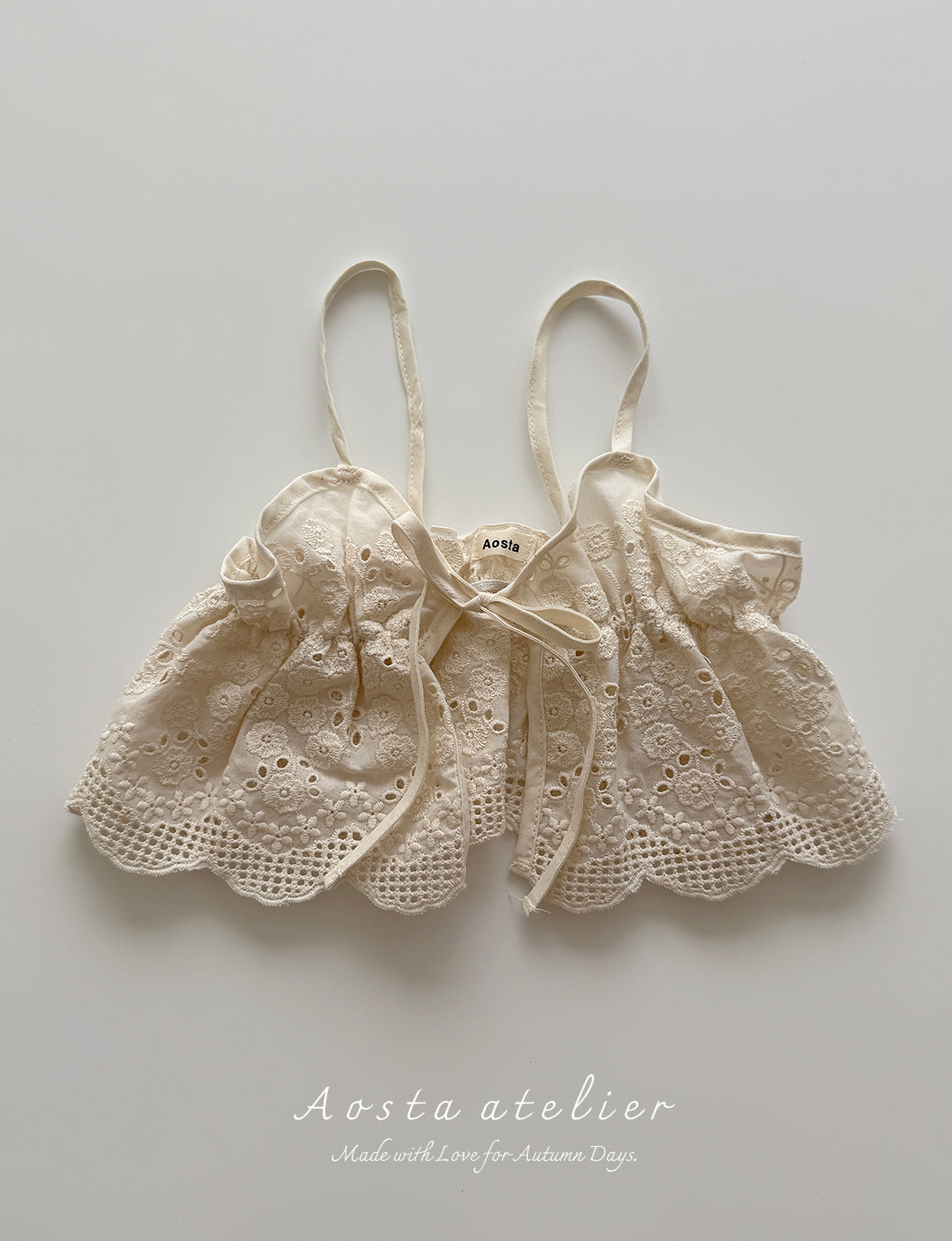 ［Aosta］Lace ribbon bustier