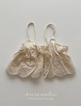 ［Aosta］Lace ribbon bustier
