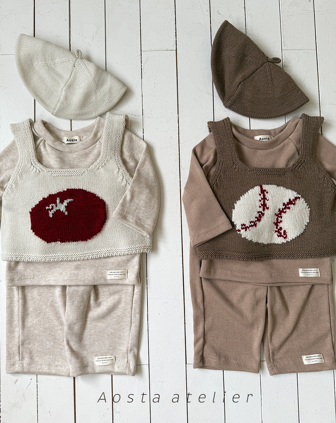 ［Aosta］Knit O vest