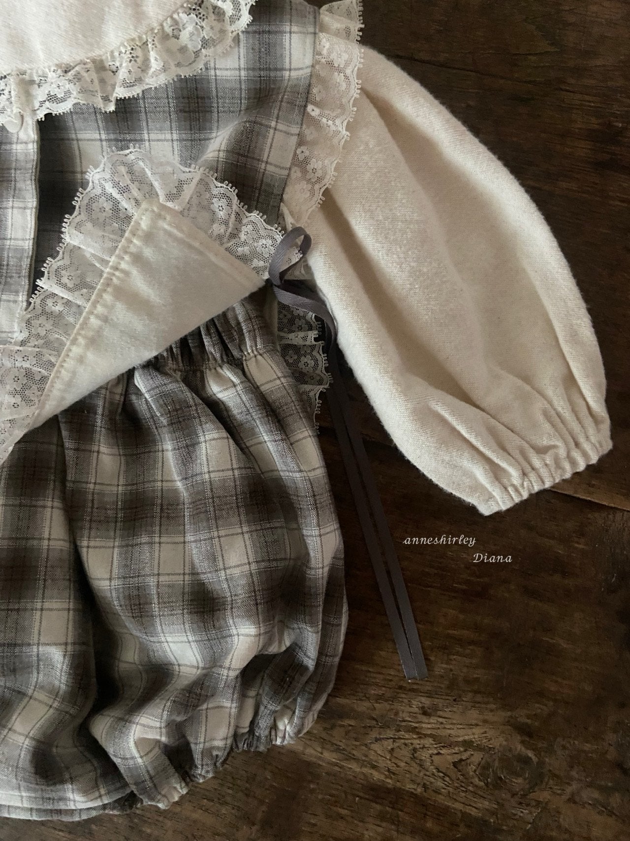 ［Anne shirley］Jaine rompers (check)