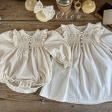 ［OREN］Miel smocking rompers