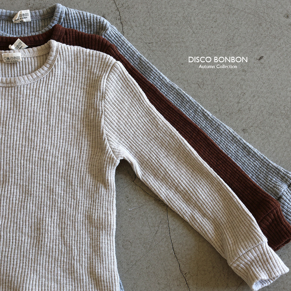 ［DISCO BONBON］Rib knit tops