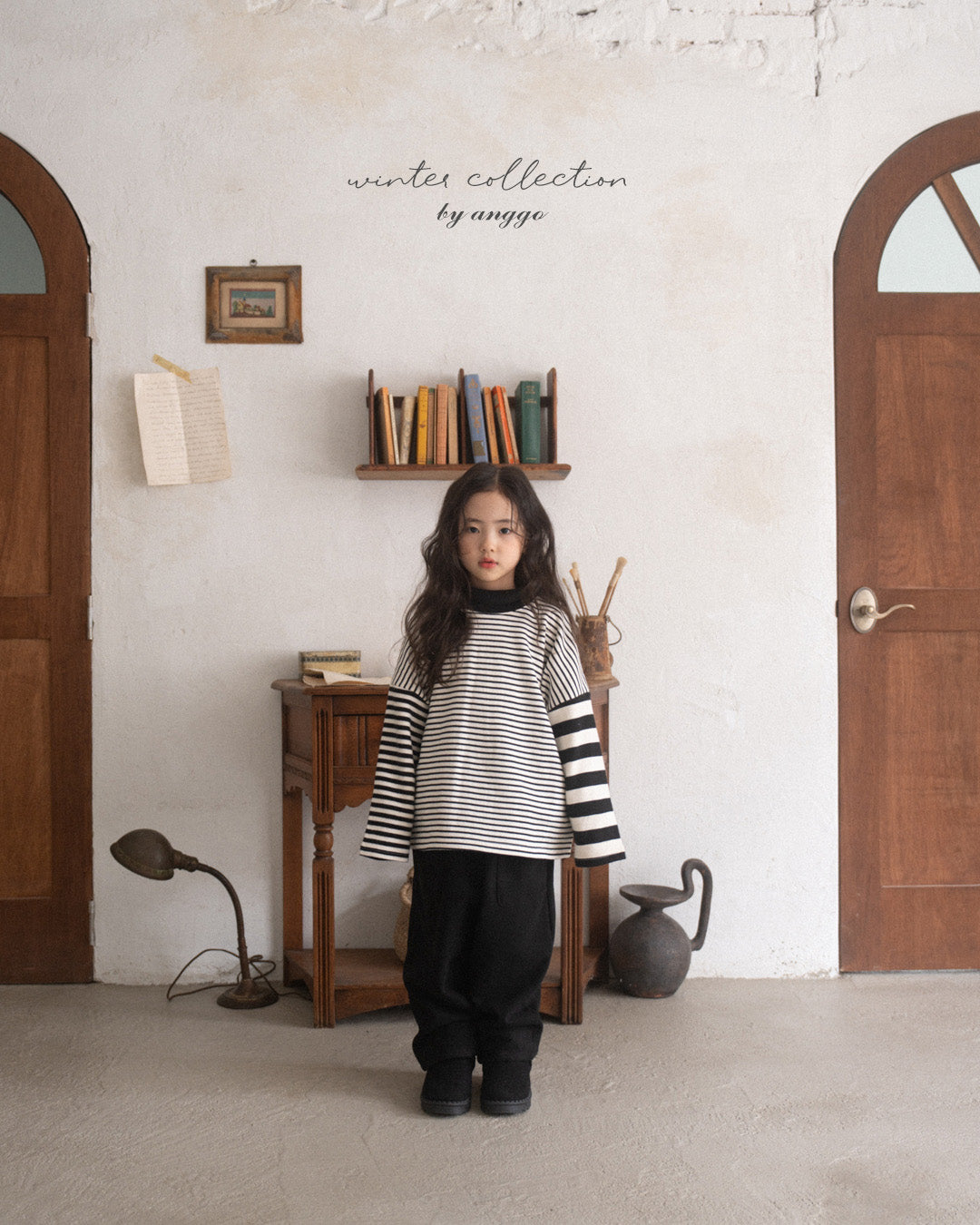 ［anggo］Rusk stripe tops