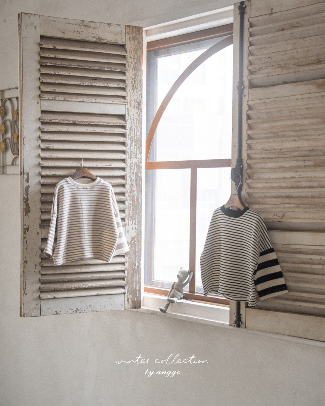 ［anggo］Rusk stripe tops
