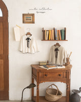 ［anggo］Latte ribbon tops