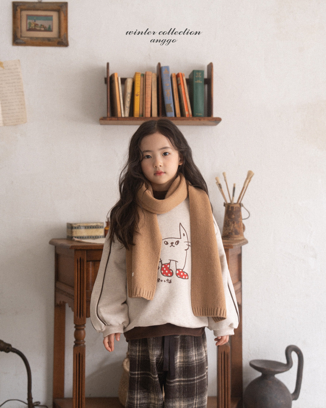 ［anggo］Anggo knit muffler