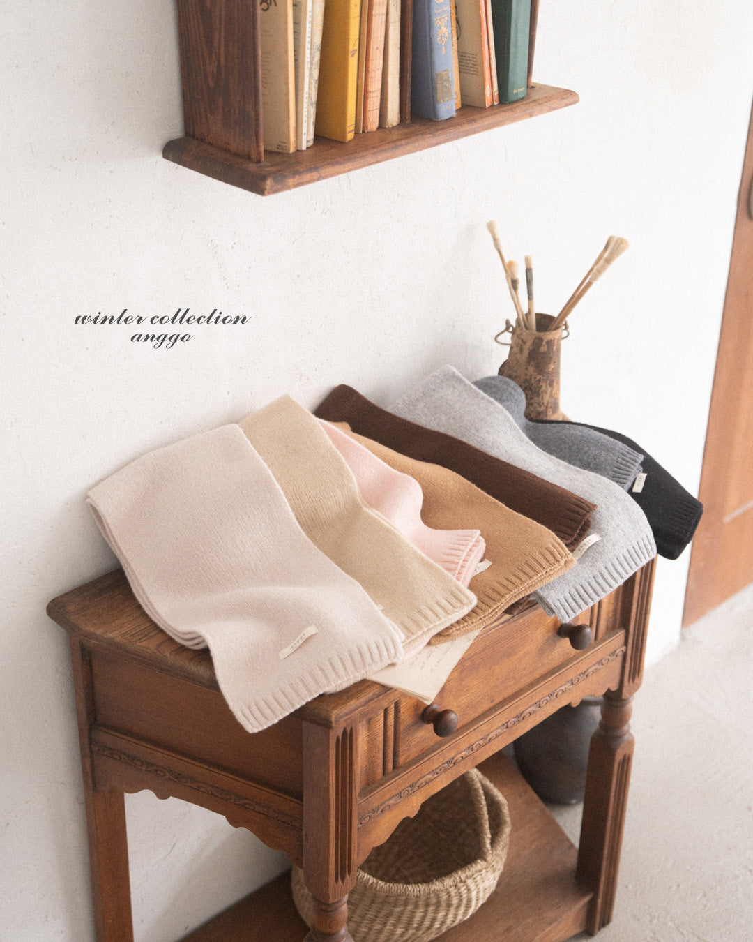 ［anggo］Anggo knit muffler